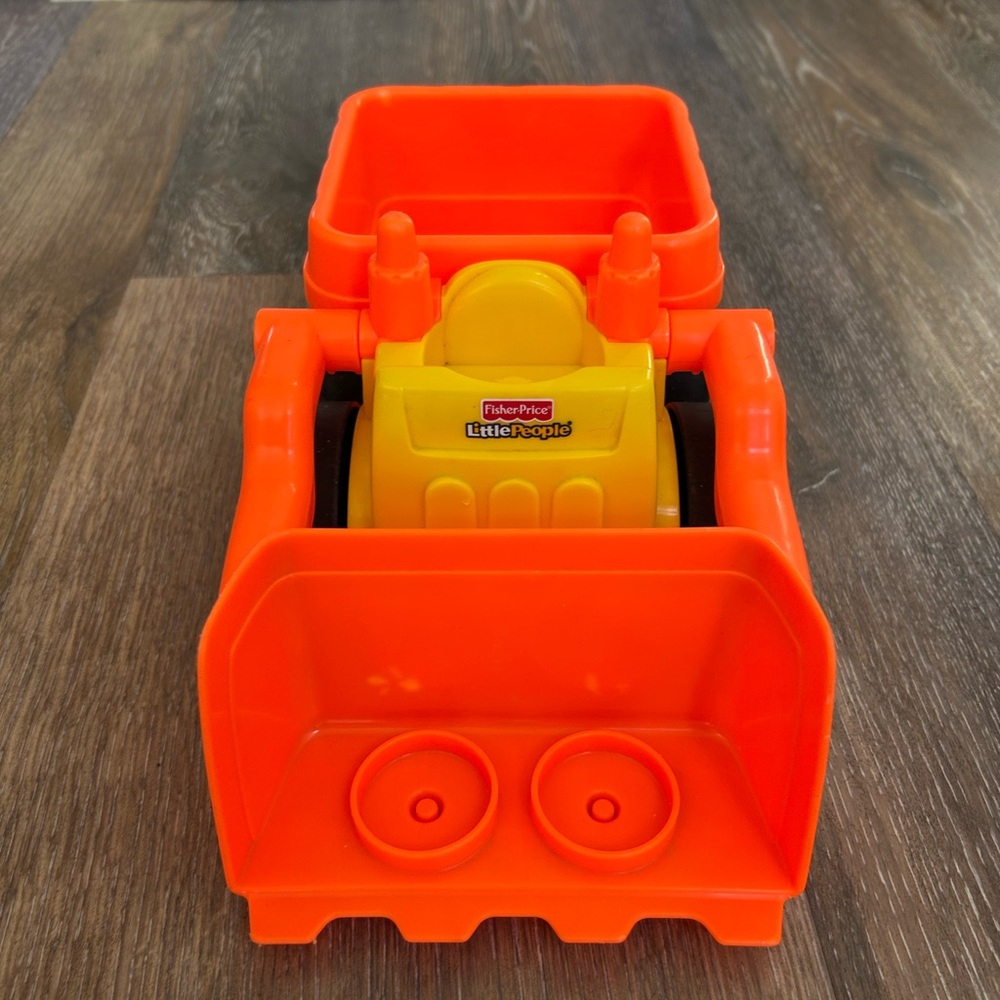 FISHER PRICE Little People BUILD 'N DRIVE Front End Loader Vehicle as is